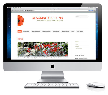 Cracking Gardens Web on Screen